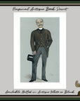 1889 Vanity Fair Caricature Proof Plate by SPY - Lord Hothfield Spy Print