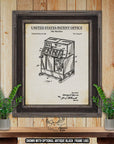 Slot Machine Patent Print - Historic 1936 Gaming Machine Invention at Adirondack Retro