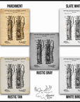 Cross-Country Skiing Patent Print Set of 3