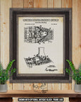 Snowshoe Binding Patent Print - 1958 Snowshoe Invention at Adirondack Retro