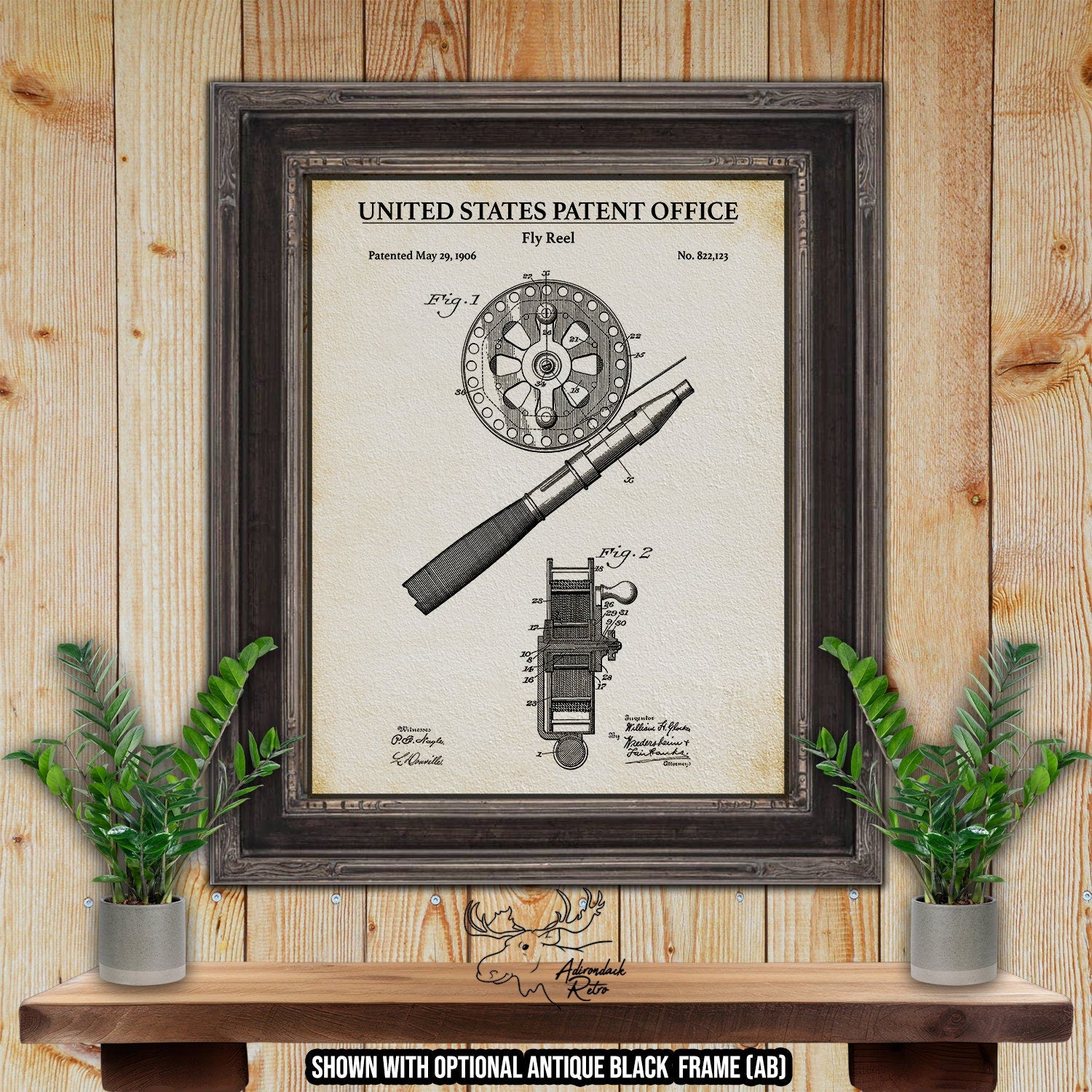 1906 fly fishing reel patent amazon Print I have an abu largemouth Model:WDDR802MR