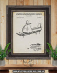 Vintage Snowmobile Patent Print - 1966 Snowmobile Invention at Adirondack Retro