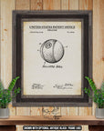 Billiard Ball Patent Print - Historic 1914 Pool Ball Invention at Adirondack Retro