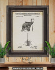 Pool Cue Chalk Patent Print - Historic 1883 Billiards Invention at Adirondack Retro