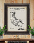 Snowshoe Moccasin Patent Print - 1917 Snowshoe Invention at Adirondack Retro