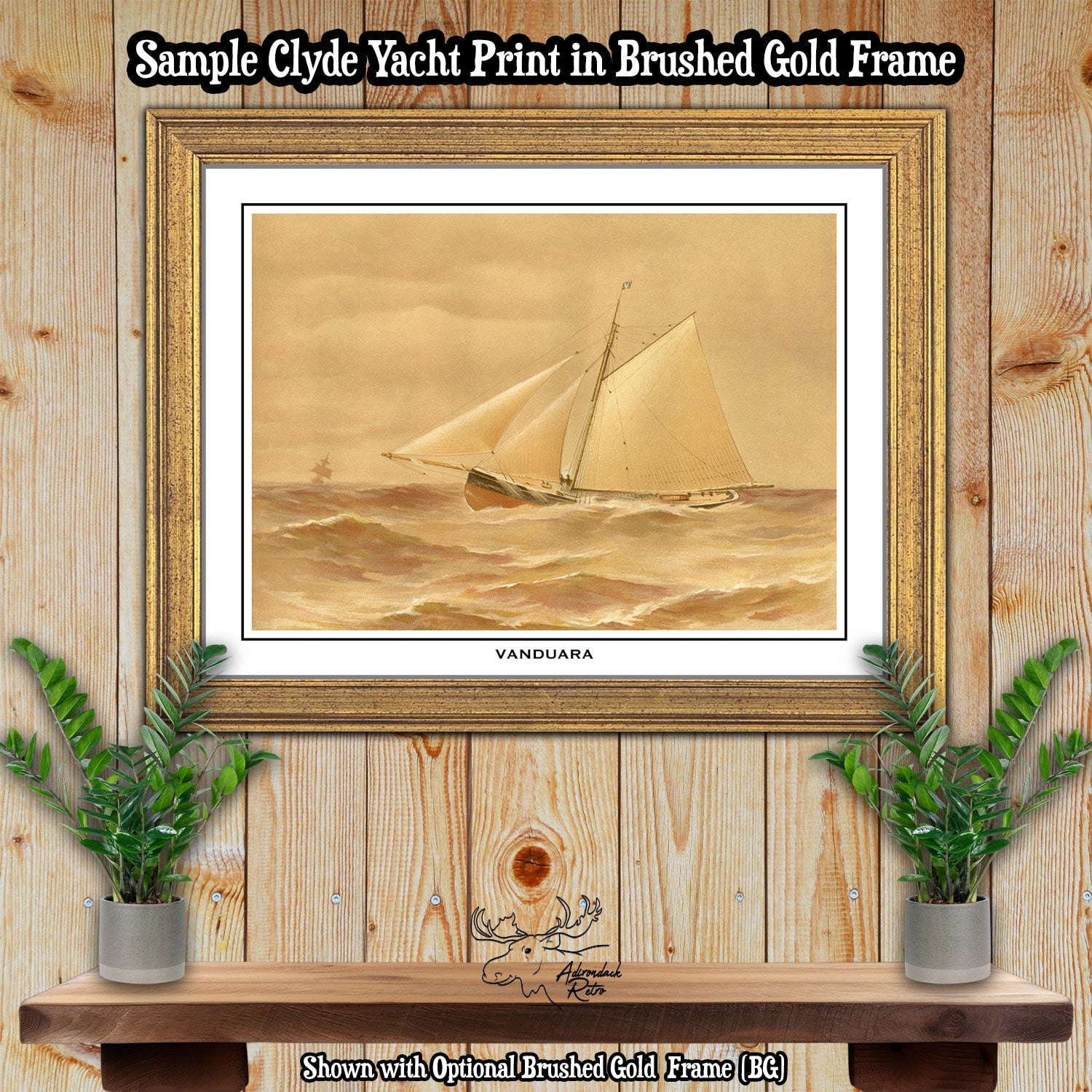 Clyde Yacht Ina by Henry Shields Fine Art Print